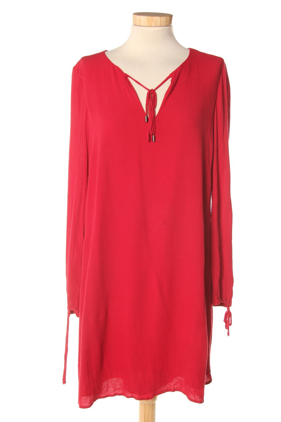 Vestido casual de Mango de la talla S, de color rojo