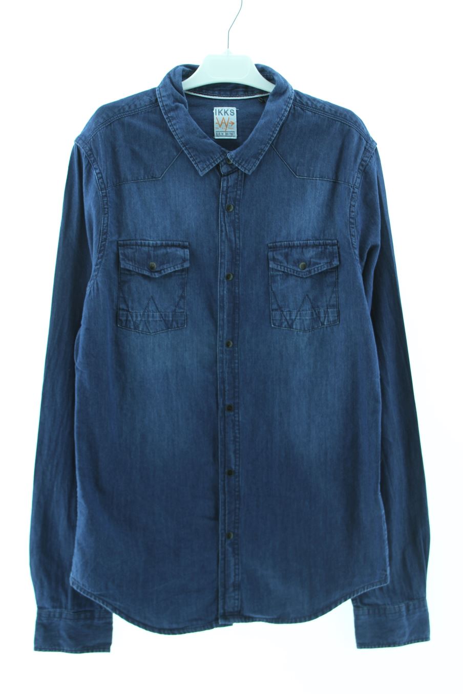 Chemise manches longues Ikks de la taille 18 ans de denim de seconde main