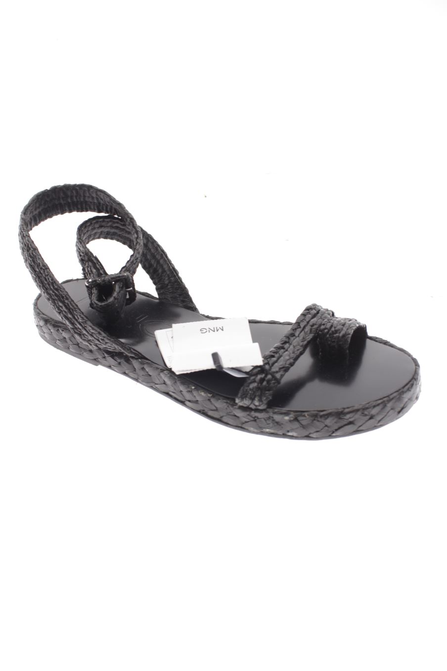 Sandalias planas de Mng de la talla 38, de color negro de