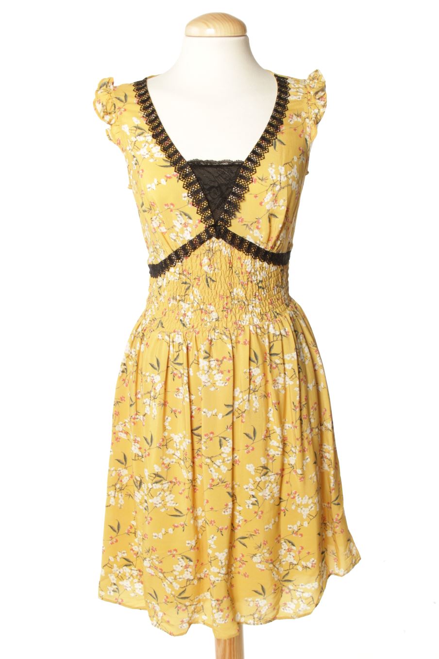 Robe casual Naf Naf de la taille 34, de couleur fleurs