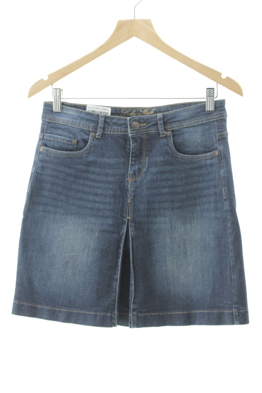 Aufwändiger Rock von Unit Größe 38, Farbe Blau, aus Jeanskleidung für