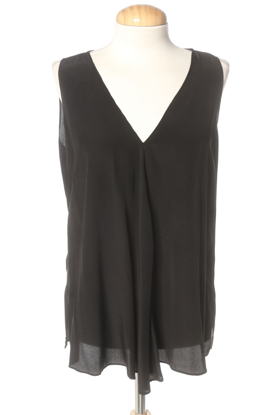Blusa a maniche corte de Maliparmi de la talla 46, de color nero