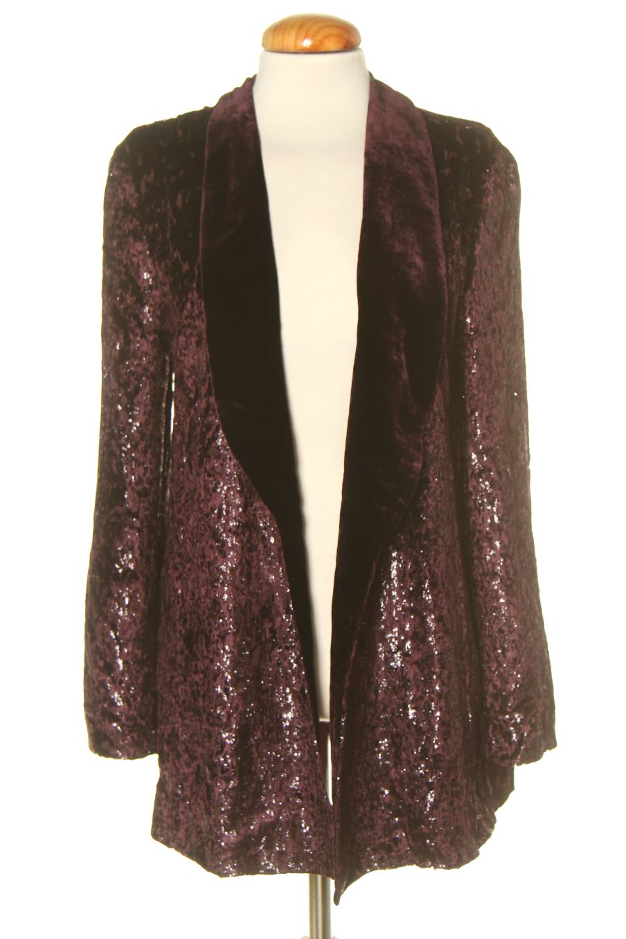 Blazer Pedro del Hierro de la taille 38, de couleur pourpre de velours