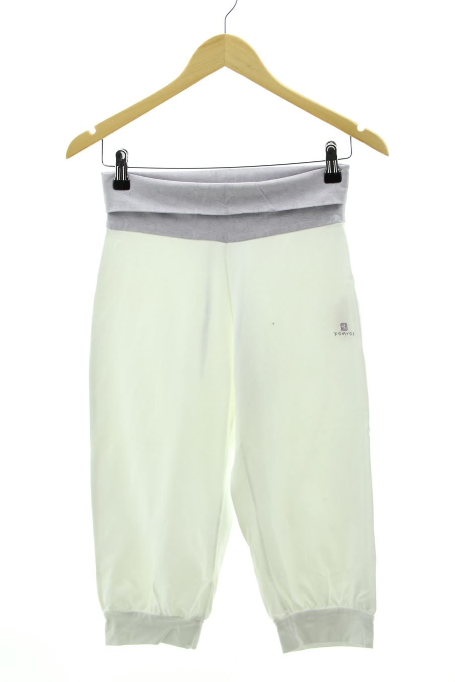 Pantalones cortos de deporte de Domyos (DECATHLON) de la talla XS, de color blanco