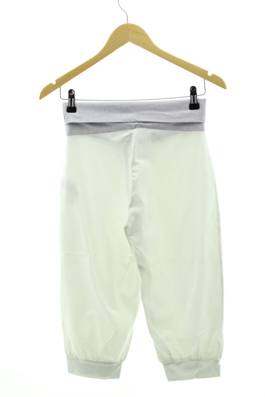 Pantalones cortos de deporte de Domyos (DECATHLON) de la talla XS, de color blanco