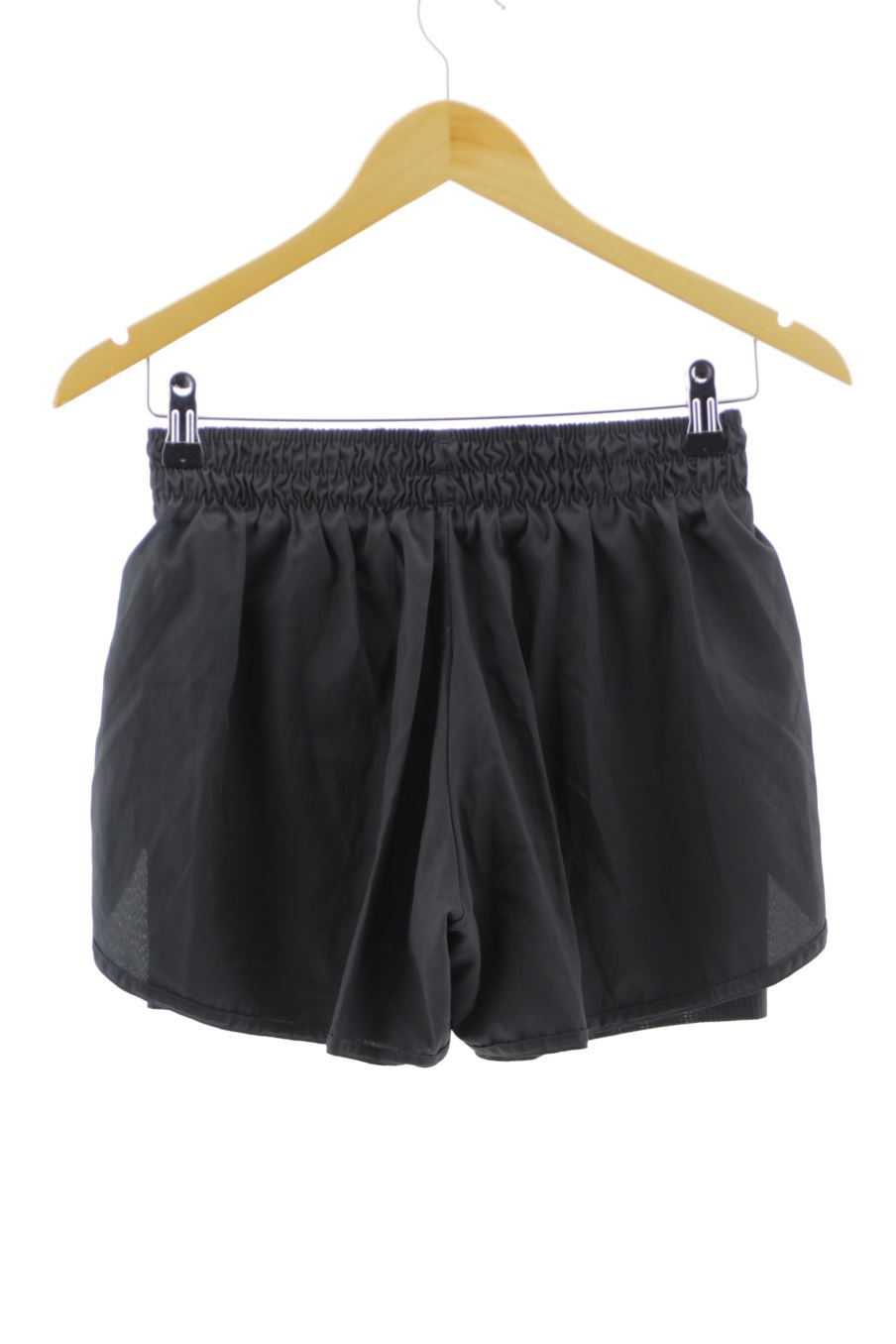 Pantalones cortos de deporte de Domyos (DECATHLON) de la talla 34, de color negro
