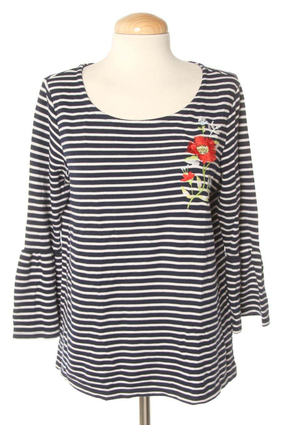Camiseta manga larga de Yessica (C&A) de la talla S, de color rayas
