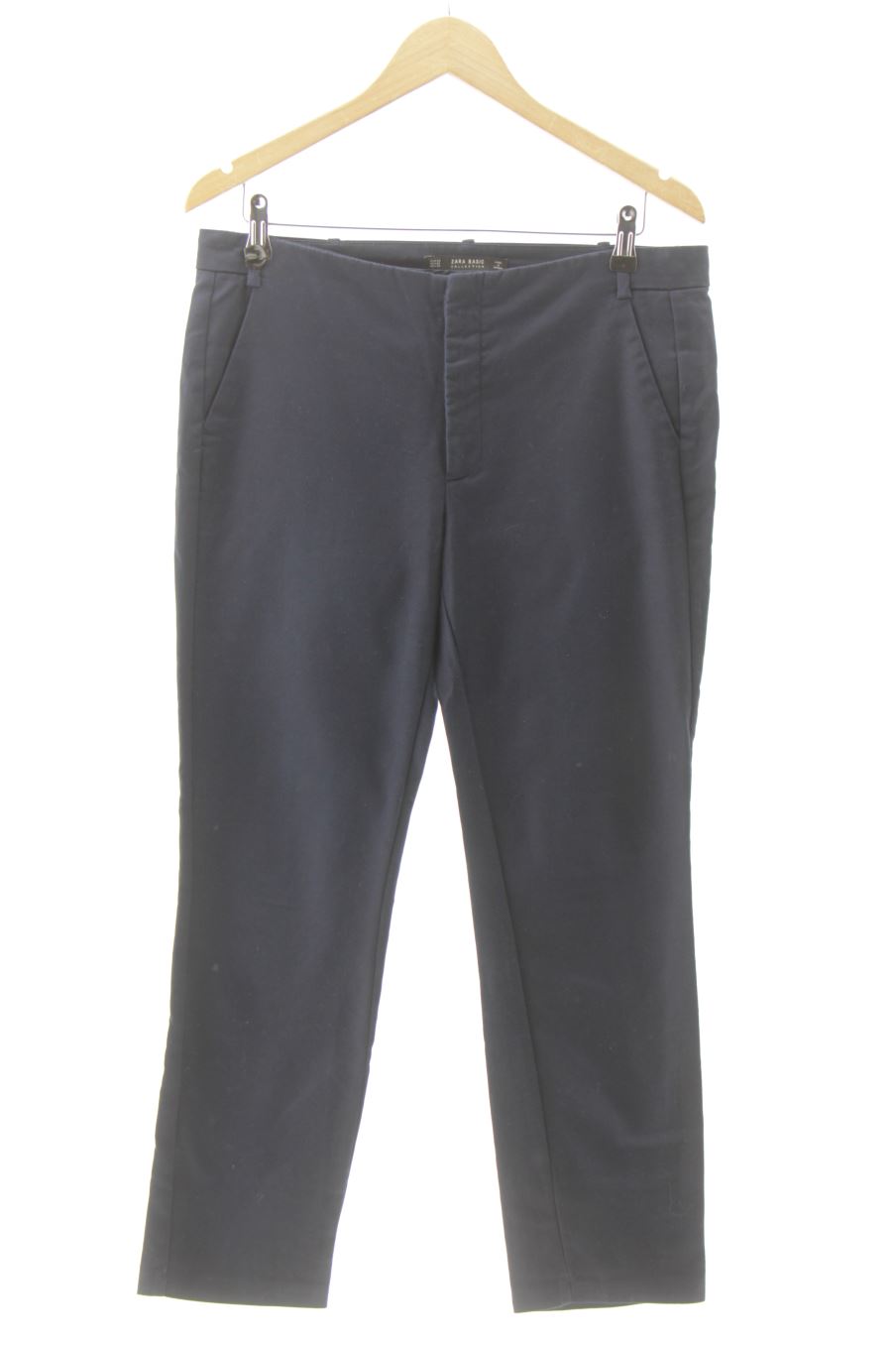 Pantalón de Zara de la talla 40, de color azul marino