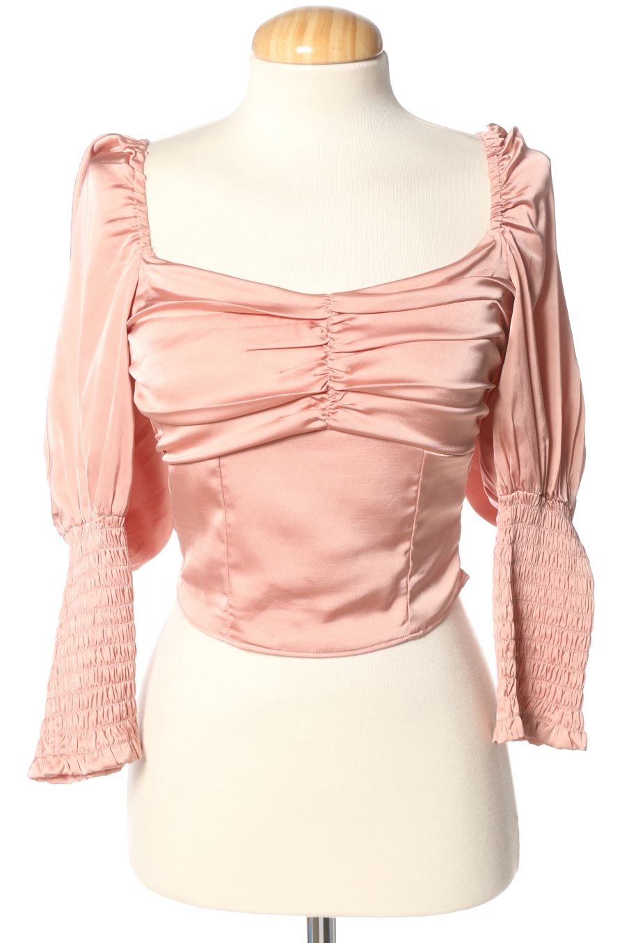 Blouse à manches longues H&M de la taille 36, de couleur rose