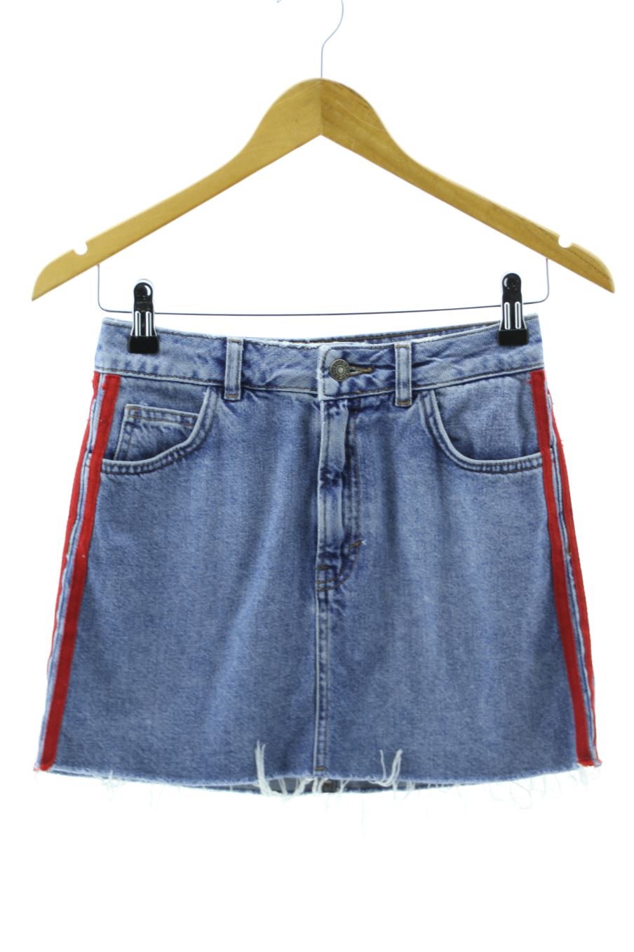 Jupe Subdued de la taille XS, de couleur bleu de denim