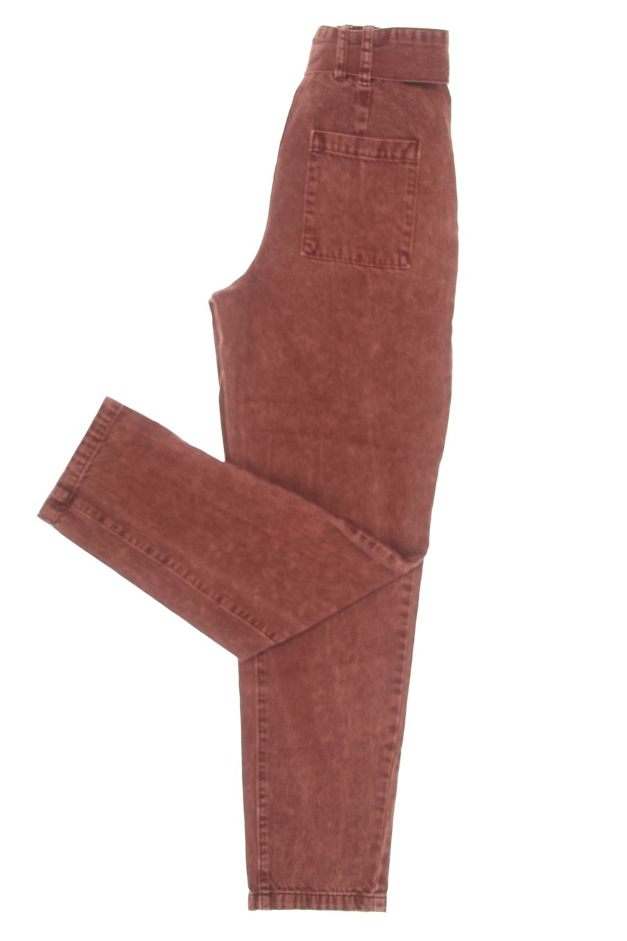 Jeans Promod de la taille 34, de couleur bordeaux de denim