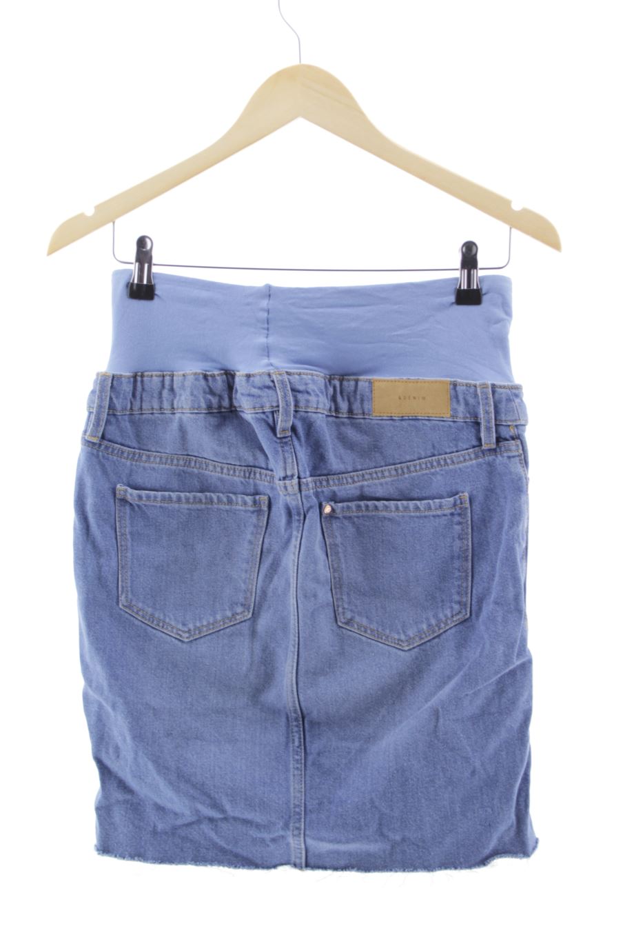 Falda de H&M de la talla 36, de color azul de ropa vaquera de premamá