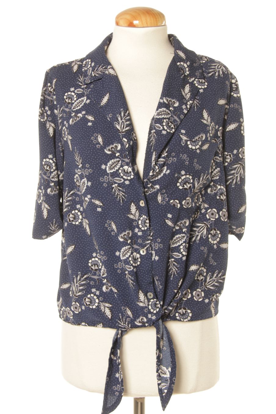 Kurzärmelige Bluse von La Halle Größe 36, Farbe Aufdruck, für