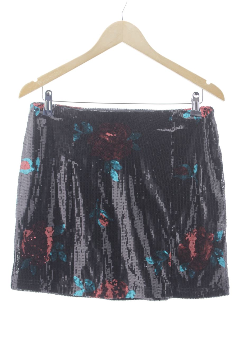 Falda de PERCENTIL de la talla 38, de color negro