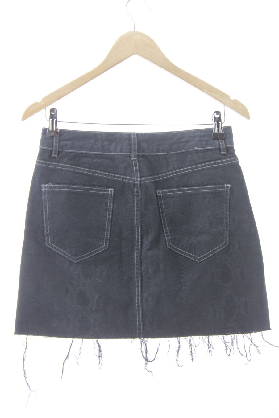 Jupe Zara de la taille S, de couleur noir de denim