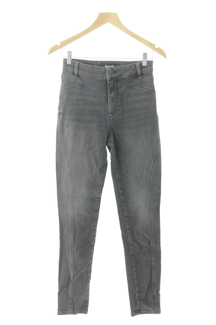Jeans Desigual de la taille 38, de couleur gris de denim
