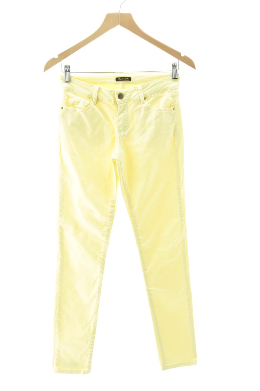 Jeans Massimo Dutti de la taille 36, de couleur jaune de denim