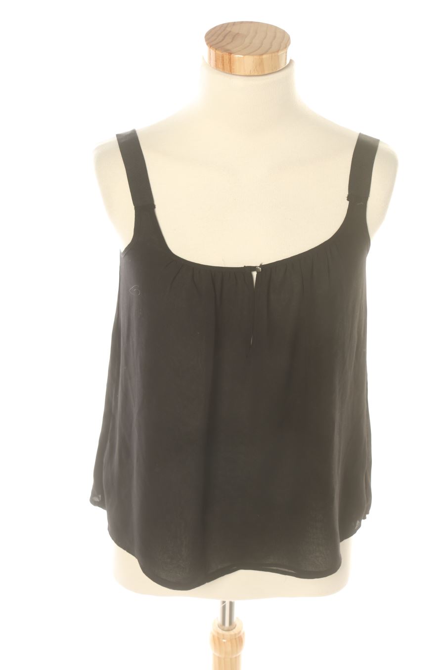 Top de Zara de la talla S, de color negro