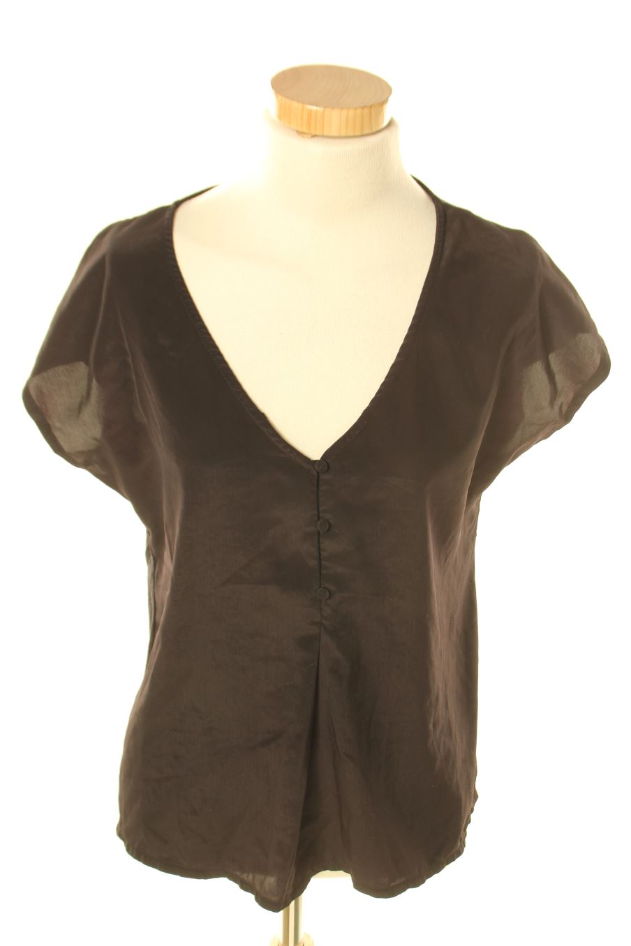 Blouse à manches courtes Camaieu de la taille M, de couleur noir