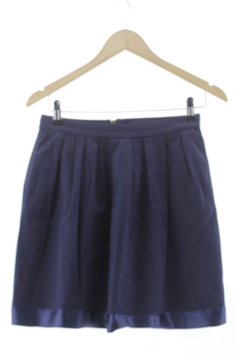 Falda de Stradivarius de la talla 38, de color azul marino