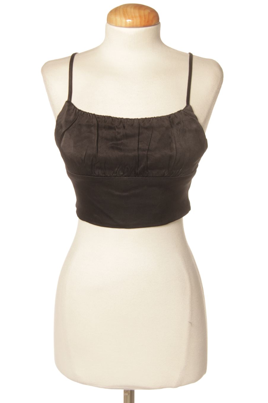 Top de Zara de la talla S, de color negro