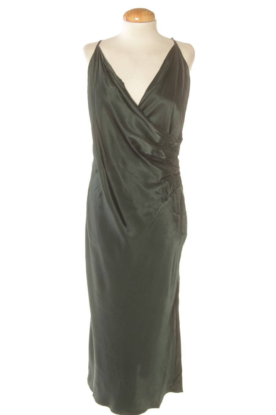 Vestido casual de Zara de la talla L, de color verde