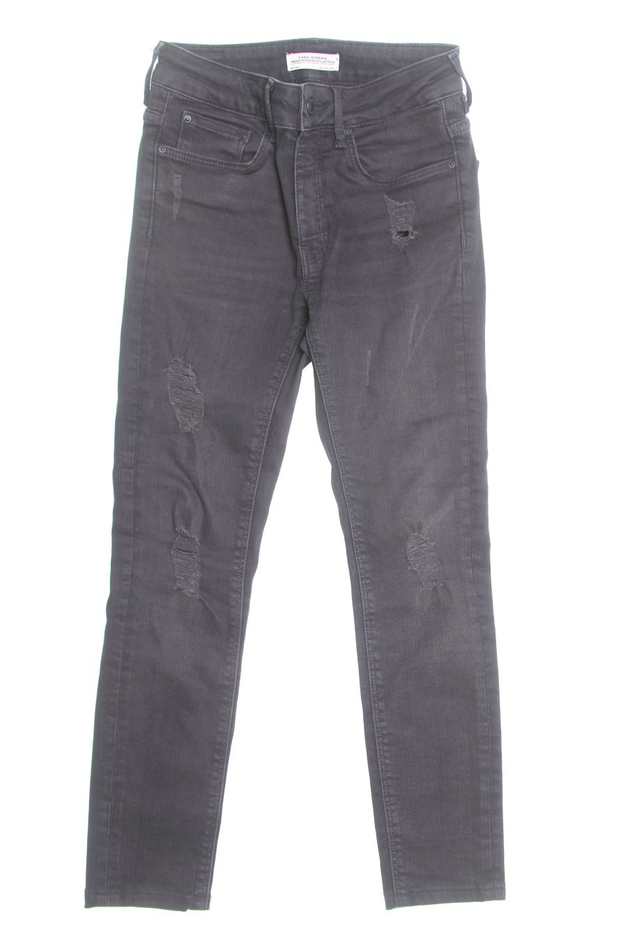 Jeans Zara de la taille 34, de couleur noir de denim