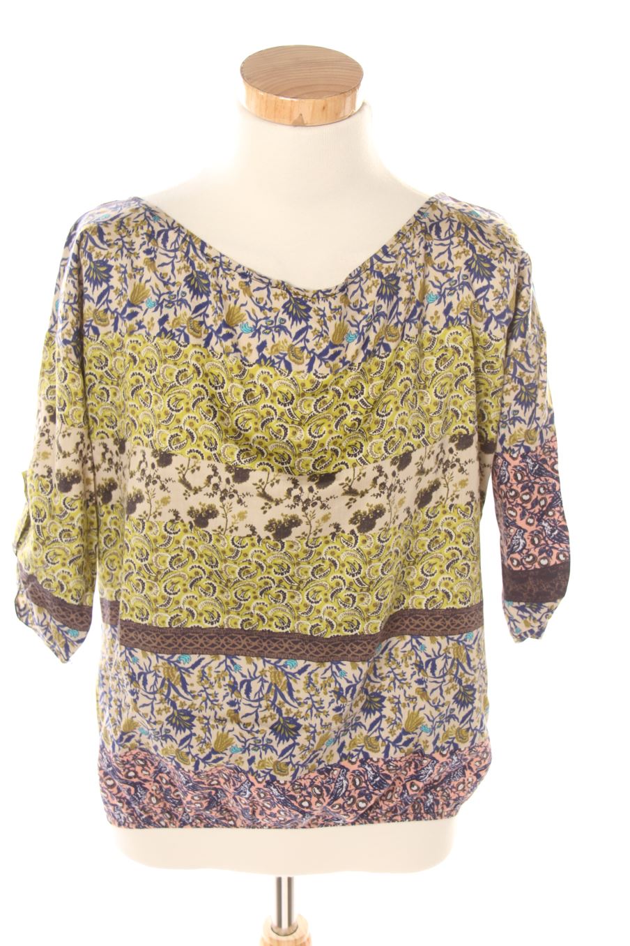 Blusa de manga larga de Delmon de la talla S, de color estampado