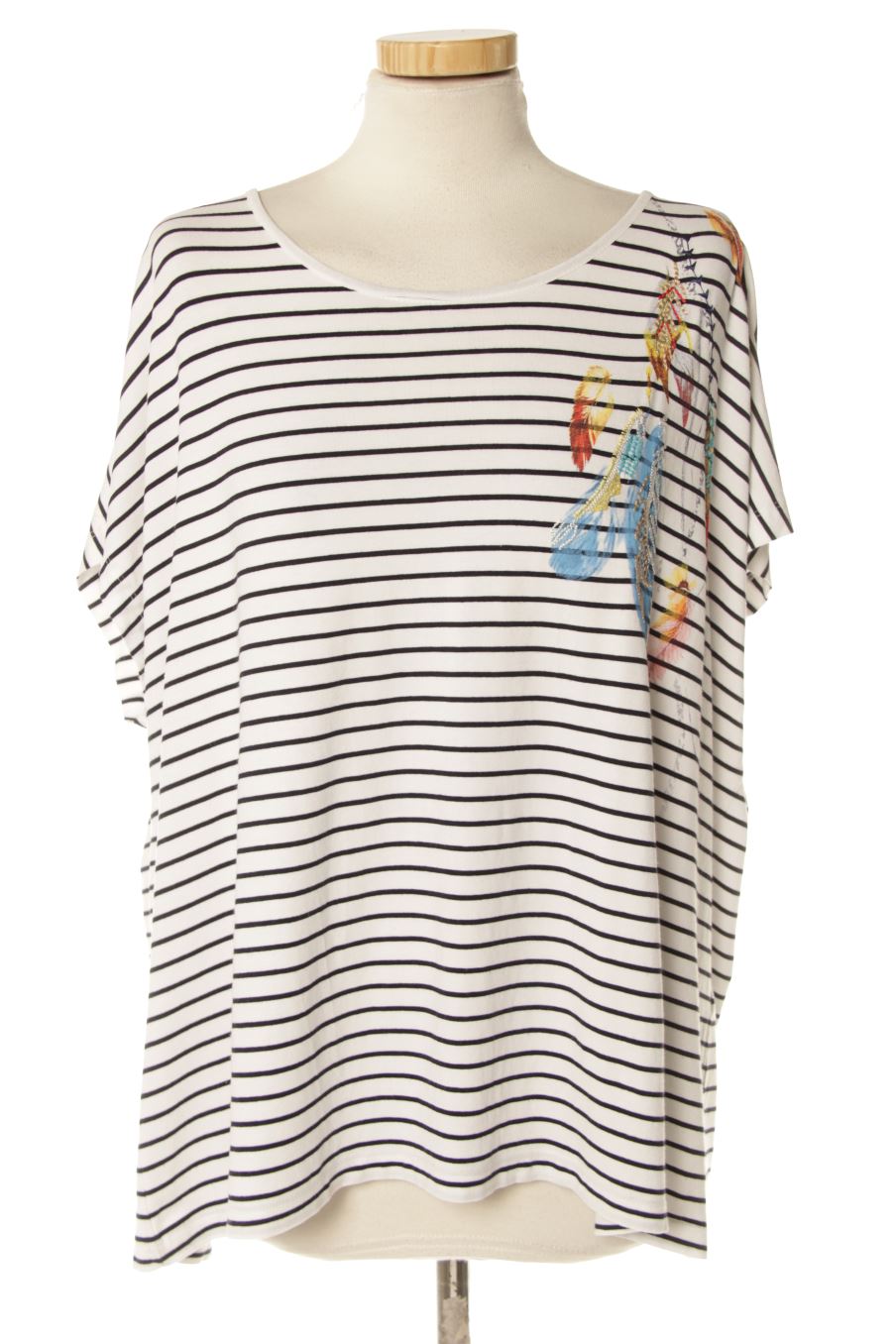 Camiseta de Punt roma de la talla XL, de color rayas