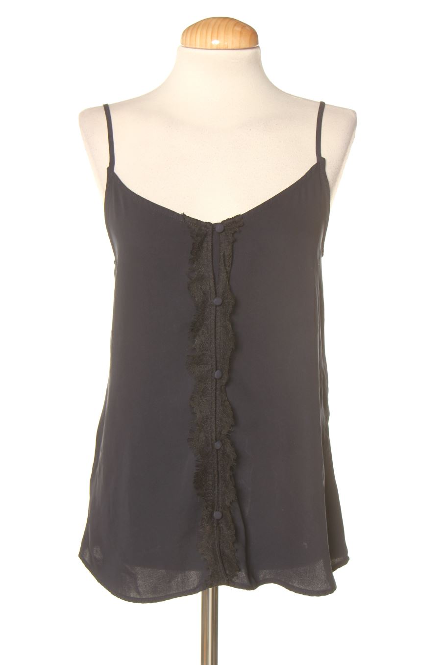 Top de Mango de la talla XS, de color azul marino