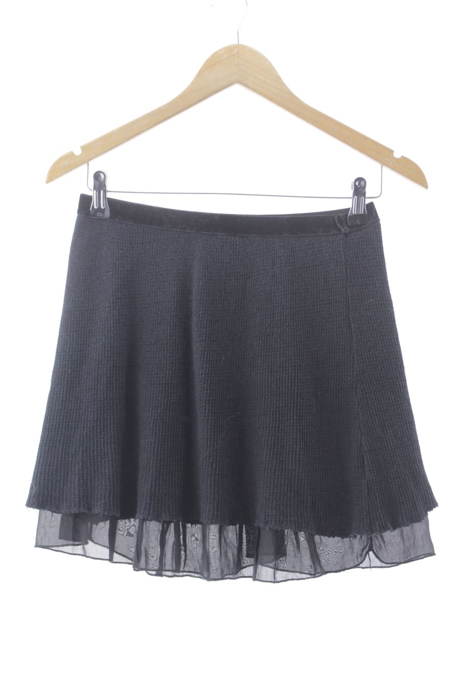 Falda de PERCENTIL de la talla XS, de color negro
