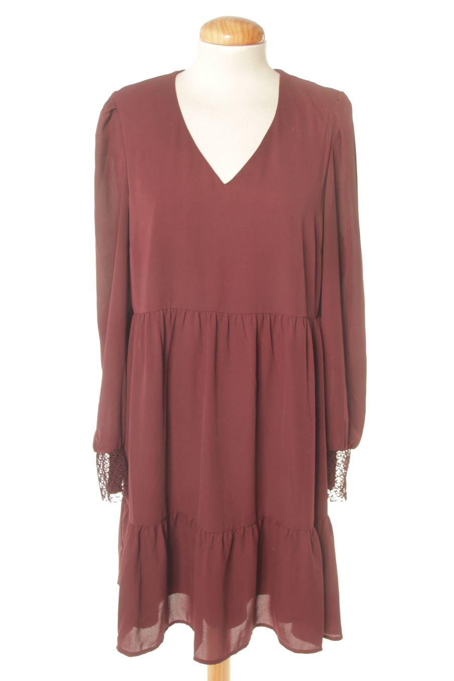 Robe casual Only de la taille L, de couleur bordeaux