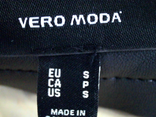 Jupe Vero moda de la taille S, de couleur noir de synthétique