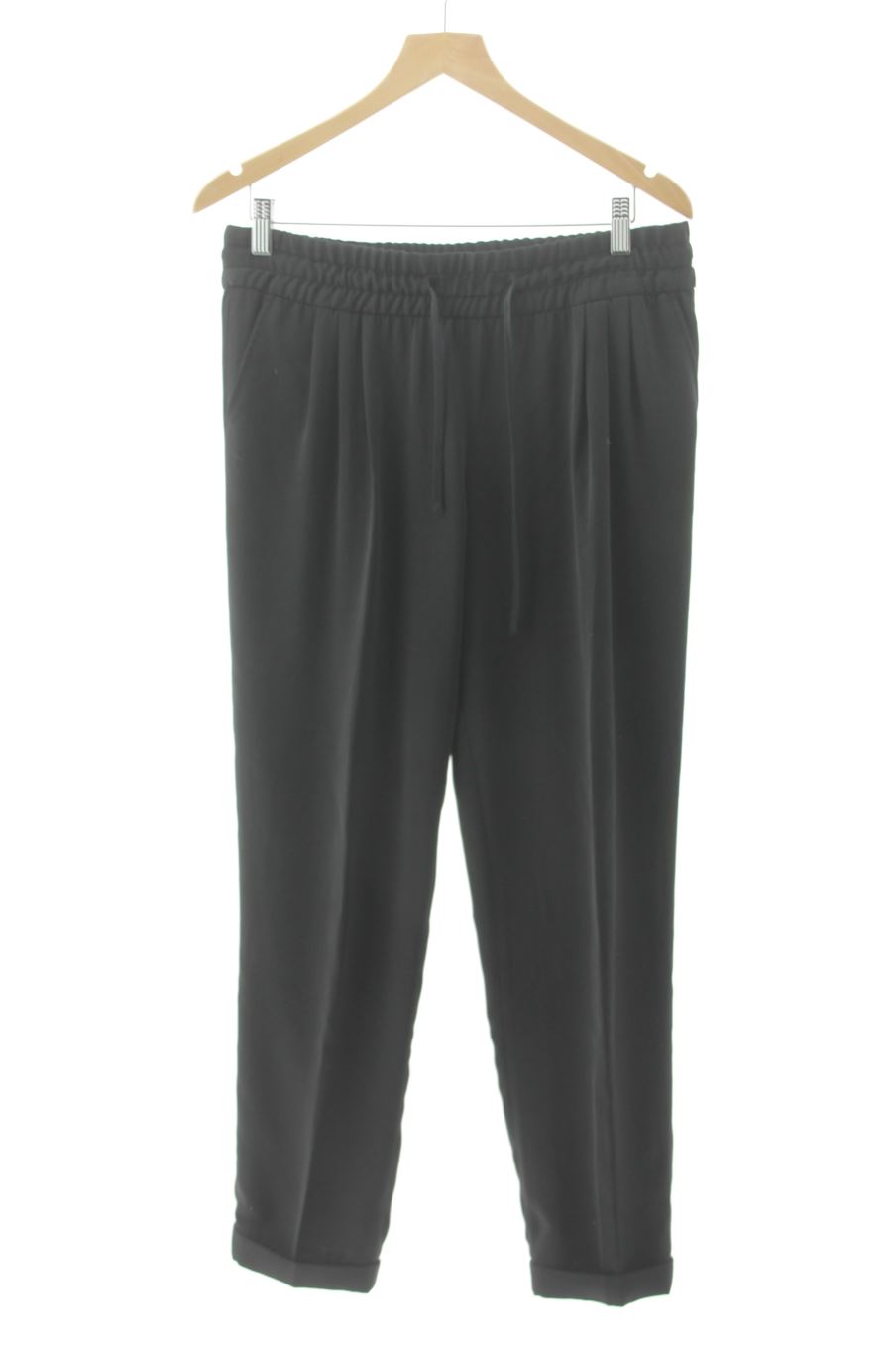 Pantalón Casual de Massimo Dutti de la talla 42, de color negro