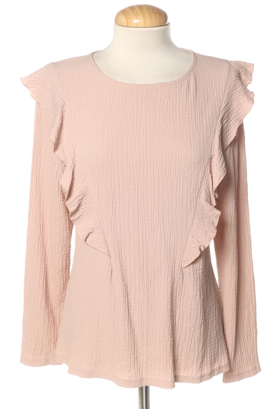 Blusa a maniche lunghe de Cortefiel de la talla S, de color rosa