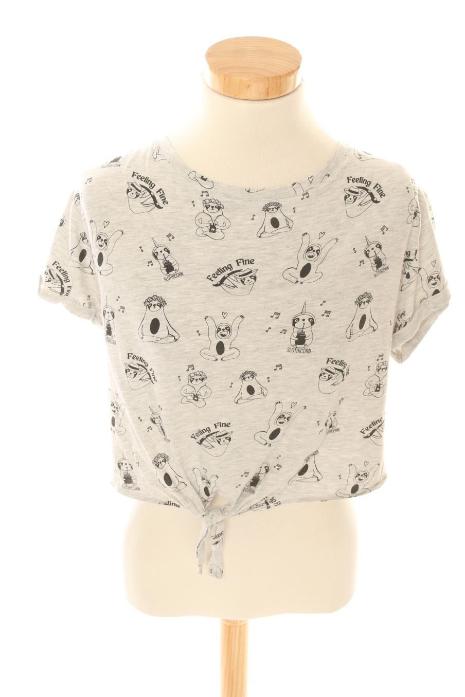 T-shirt Bershka de la taille S, de couleur gris