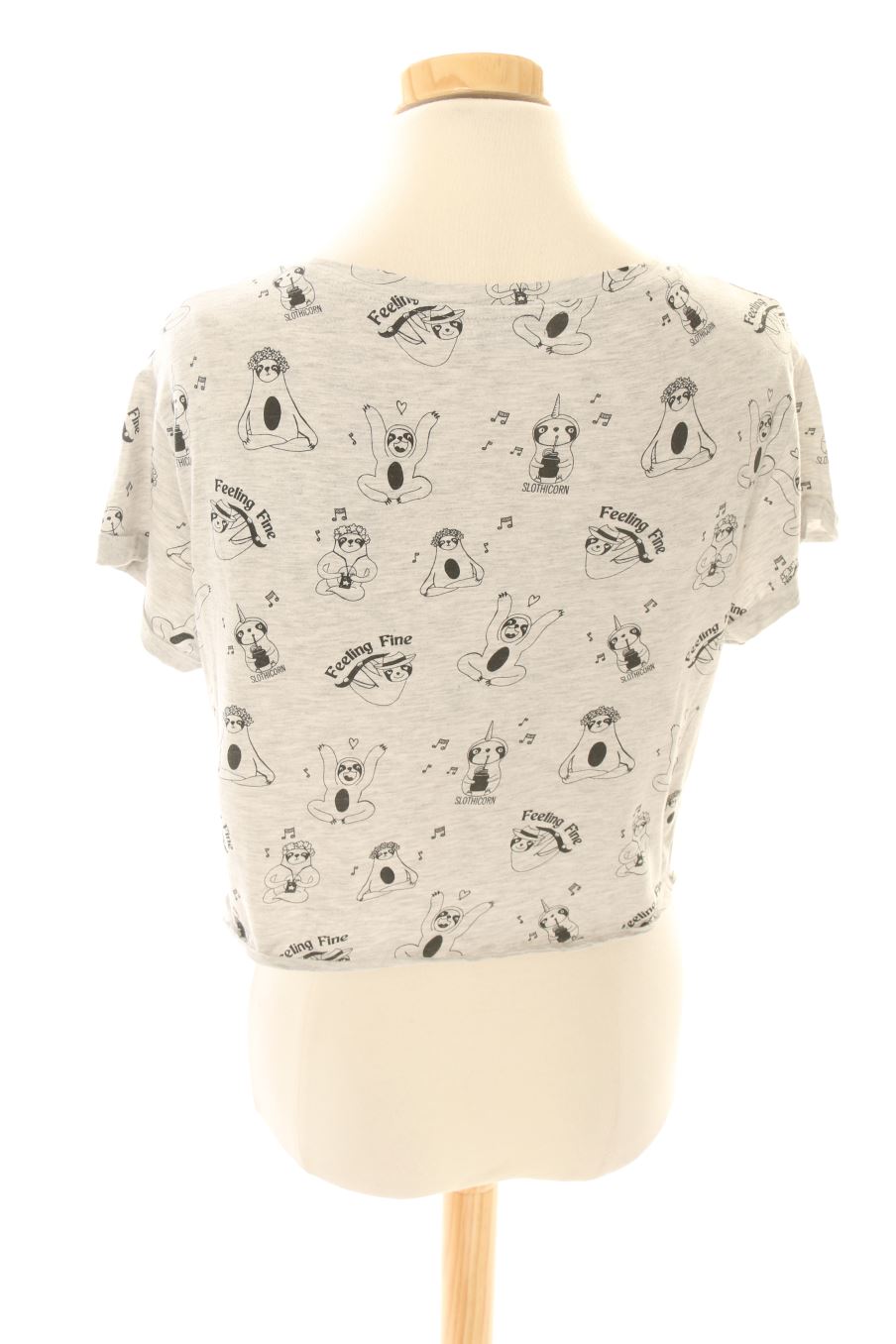 T-shirt Bershka de la taille S, de couleur gris