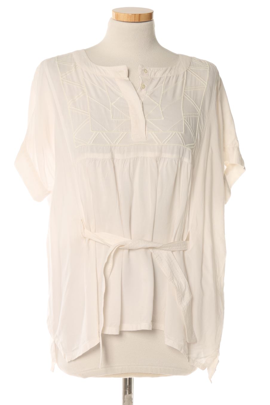 Blouse à manches courtes Ikks de la taille 36, de couleur blanc