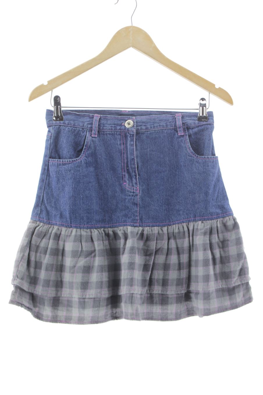 Jupe 7 Colores de la taille 14 ans de denim de seconde main