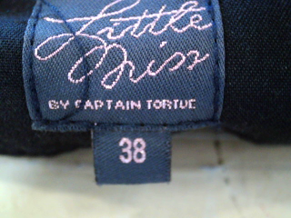 Pantalón de Little Miss Captain de la talla 38, de color negro