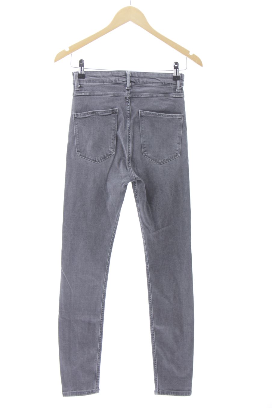 Jeans Zara de la taille 36, de couleur gris de denim