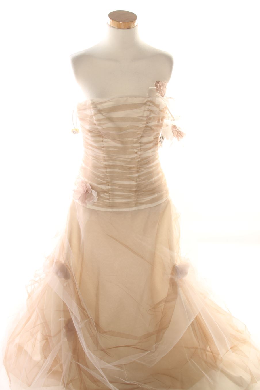 Vestido de PERCENTIL Novia de la talla 42, de color beige