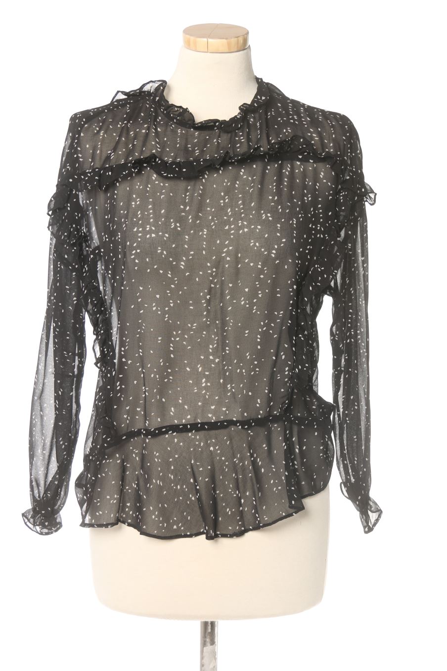 Blouse à manches longues Trf (ZARA) de la taille S, de couleur imprimés