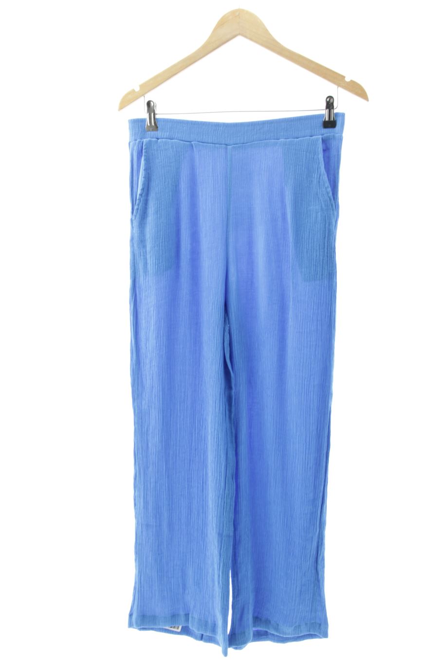 Pantaloni casual de Bershka de la talla M, de color blu