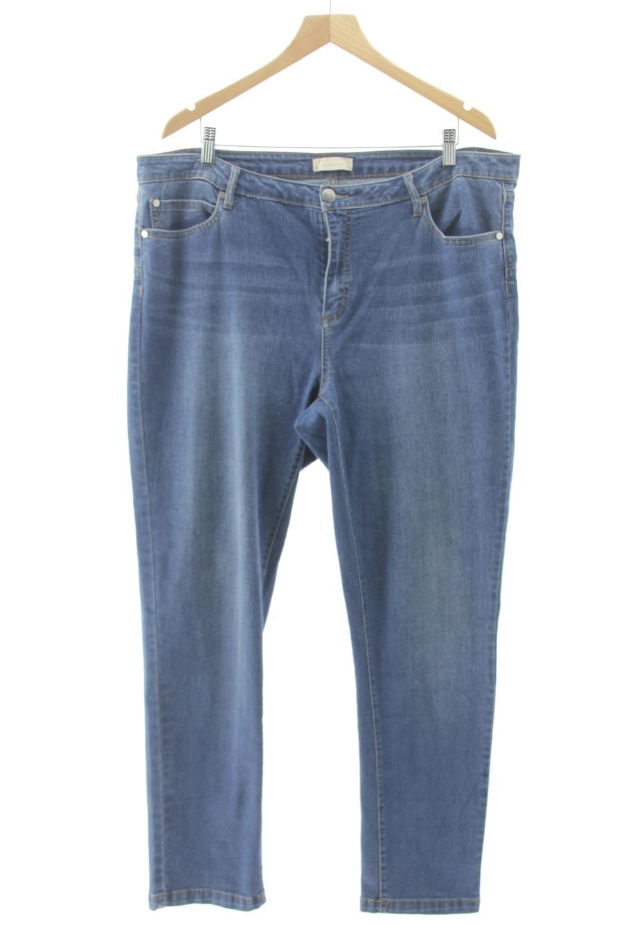 Jeans October denim de la taille XL, de couleur bleu de denim