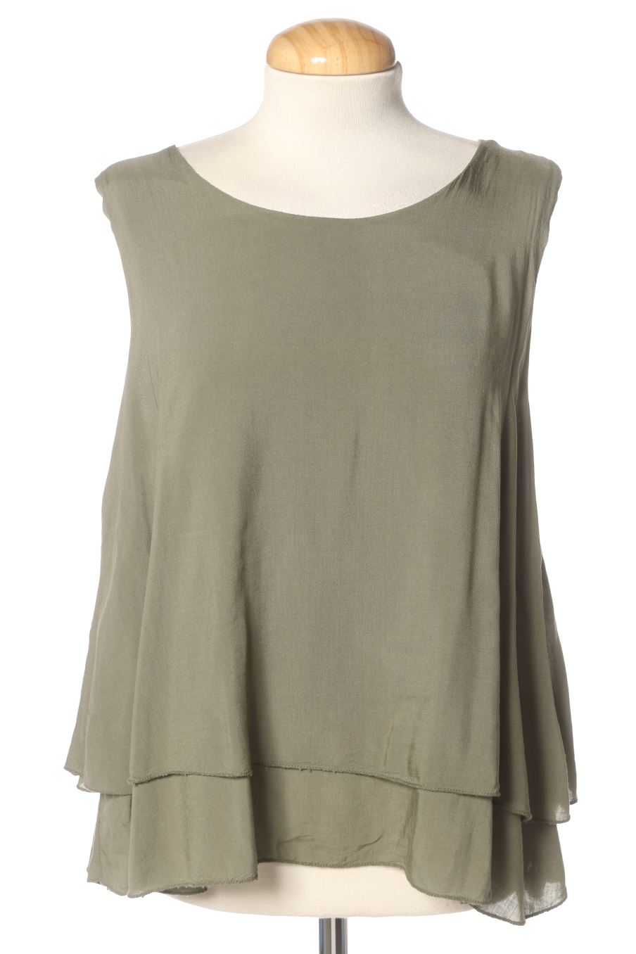 Top de Made in italy de la talla M, de color verde