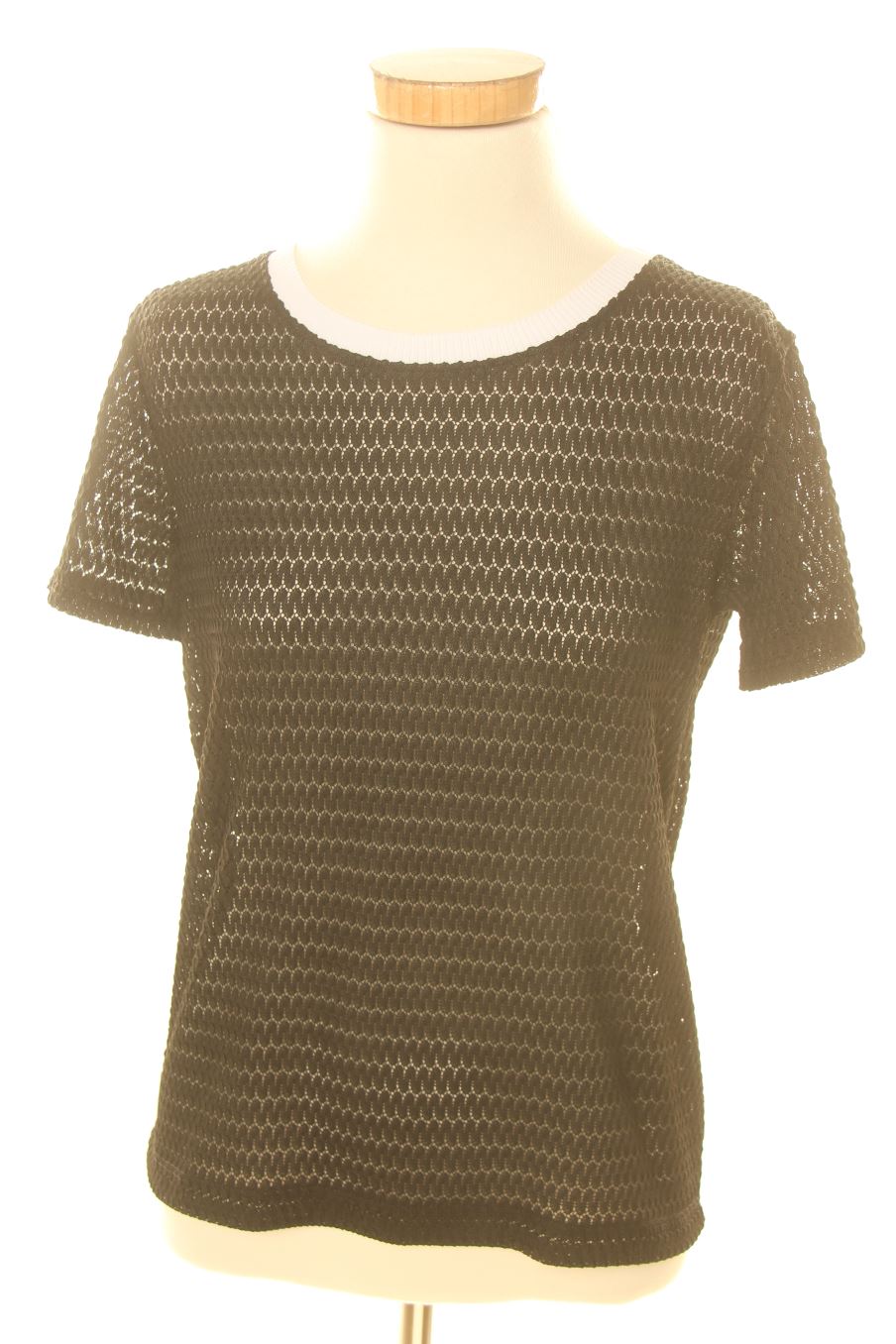 Blouse à manches courtes Zara de la taille M, de couleur noir