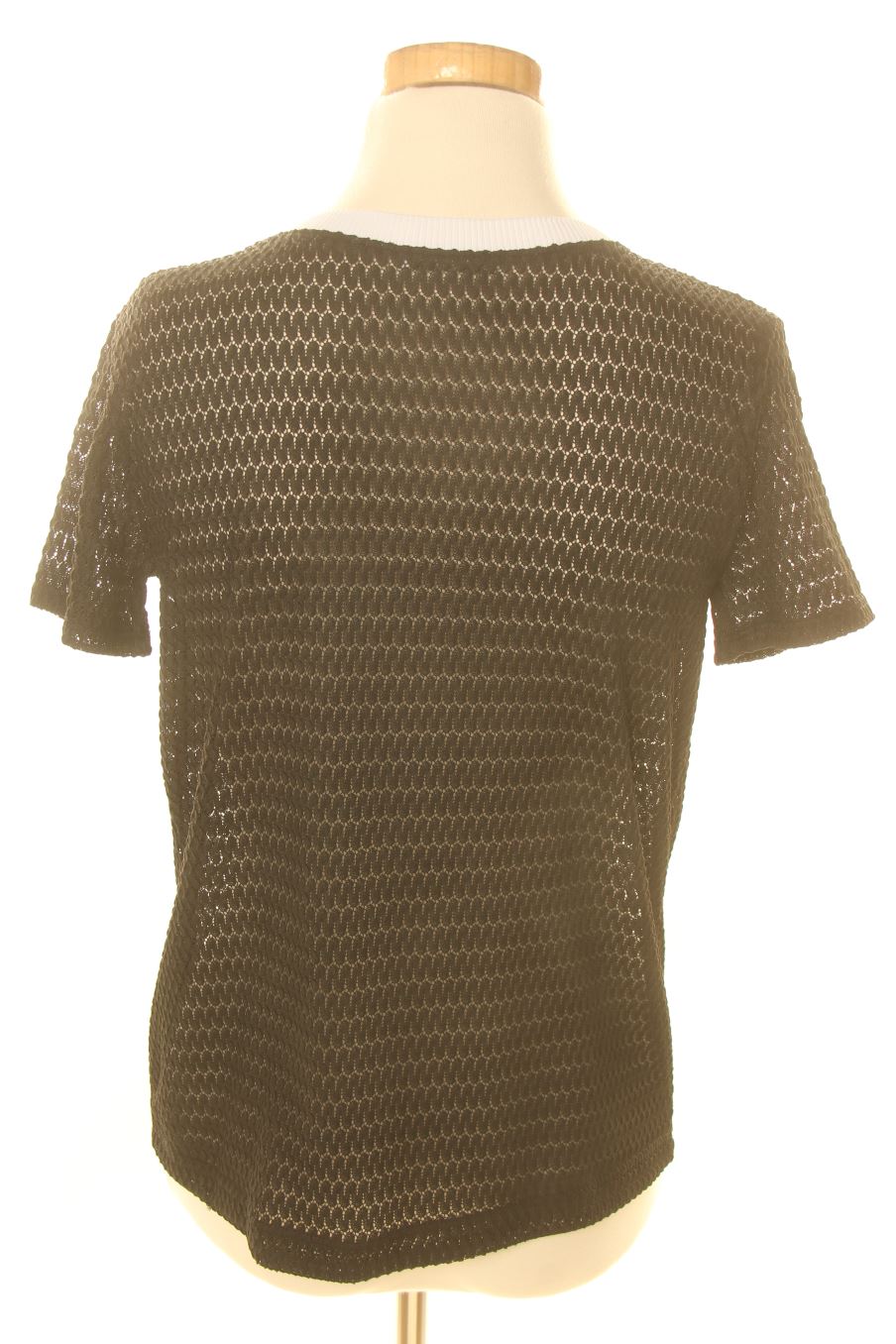 Blouse à manches courtes Zara de la taille M, de couleur noir