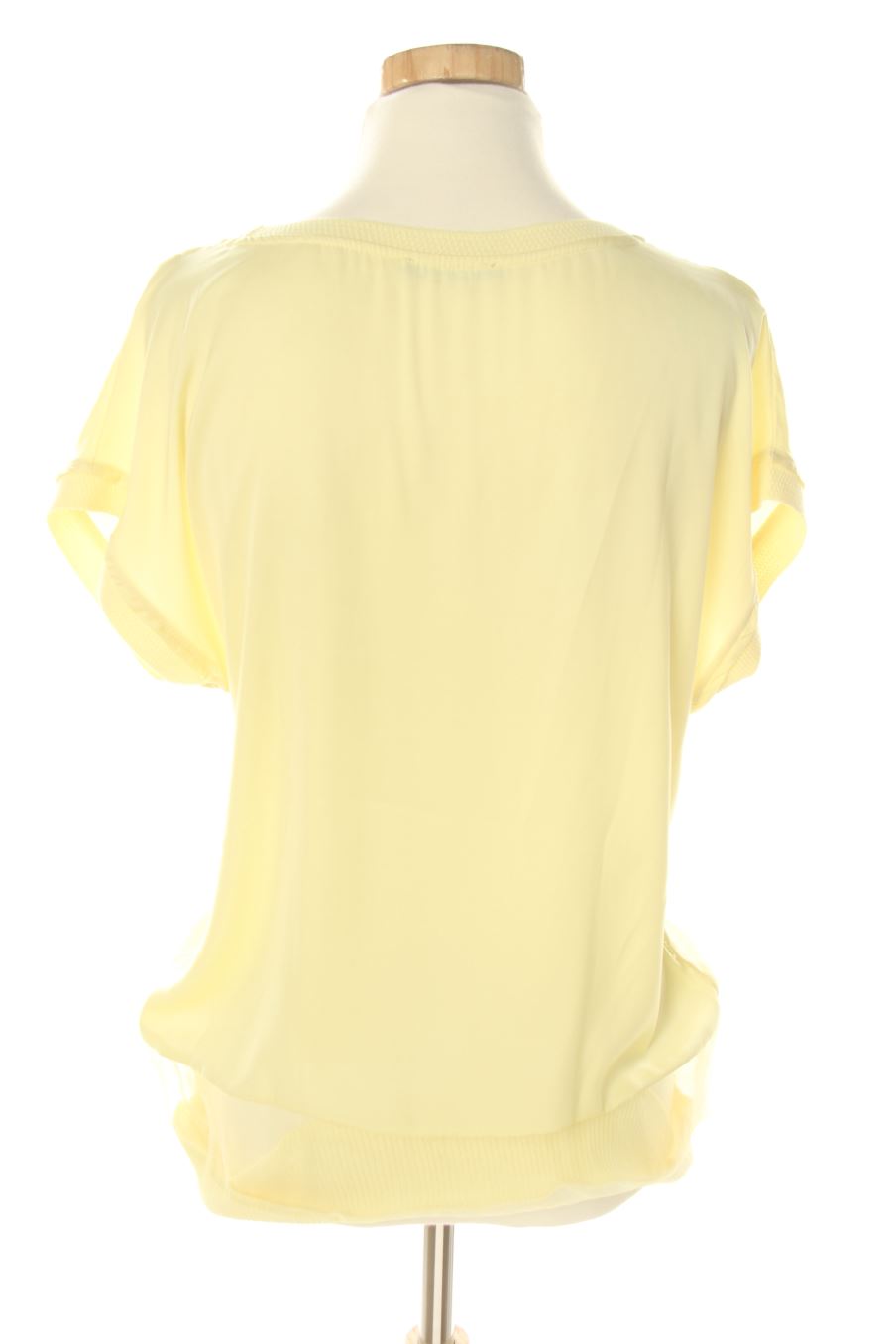 Blouse à manches courtes Zara de la taille S, de couleur jaune