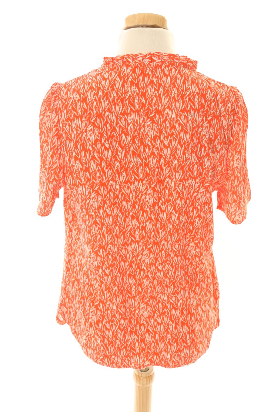 Blouse à manches courtes Camaieu de la taille M, de couleur orange